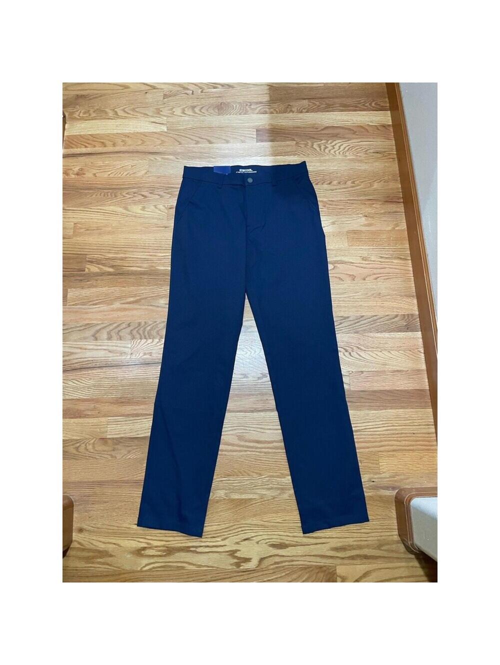 NWT 32 Degrees Cool Regular Fit Travel Pants 32 X 34 Navy Blue Stretch Performan